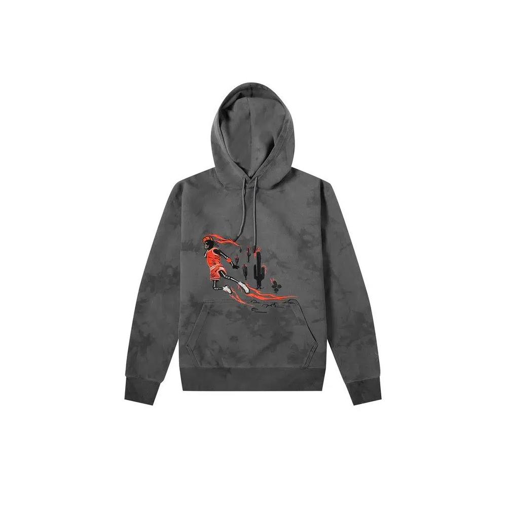 Худи Cactus Jack by Travis Scott x Air Jordan Washed Suede Hoodie 'Iron Grey' 1
