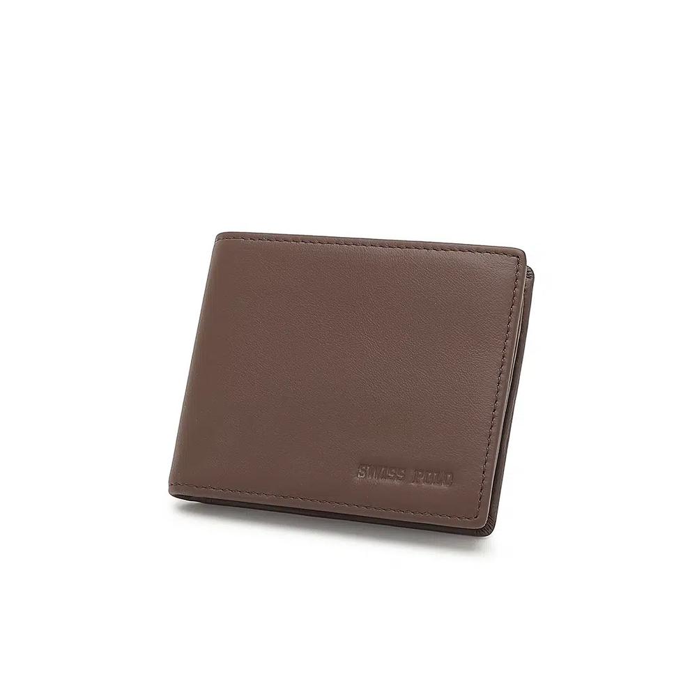 Короткий кошелек из натуральной кожи с RFID - Коричневый 2