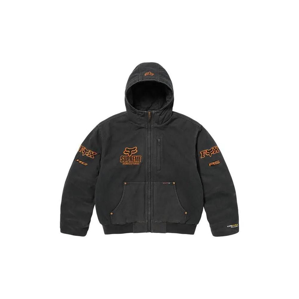 Куртки Supreme x Fox Racing Hooded Work Jacket 'Черный' 1