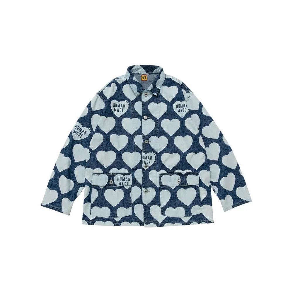 Верхняя одежда Human Made Heart Denim Coverall Jacket 'Индиго' 1