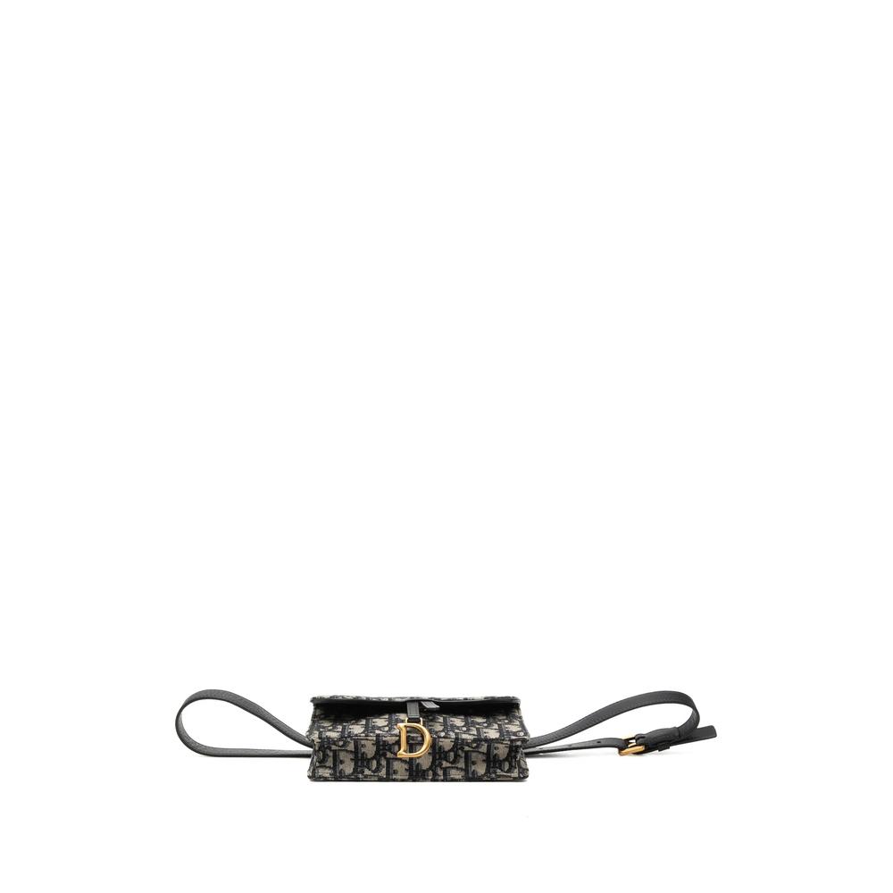 2020 Oblique Canvas Saddle belt bag 4