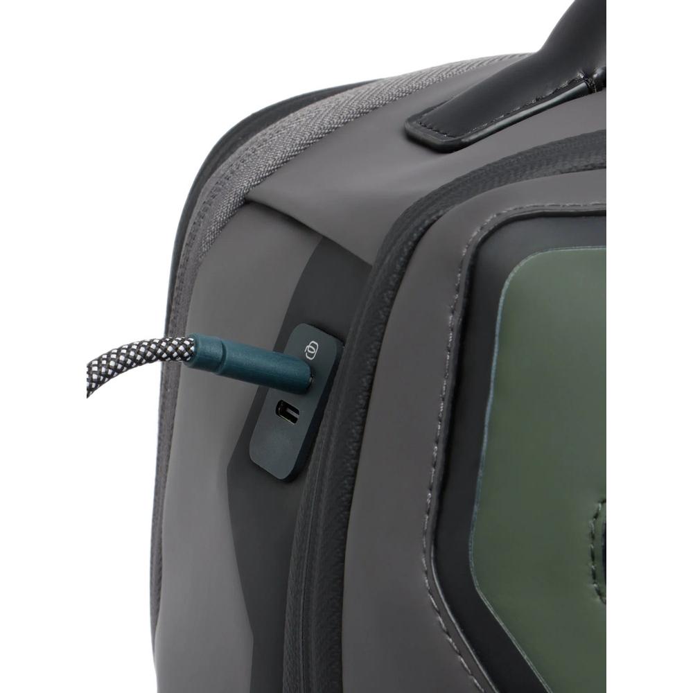 logo-patch expandable backpack 4