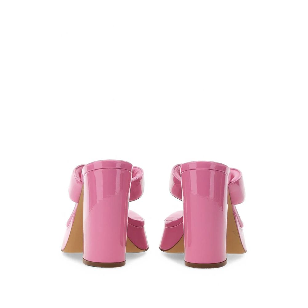 patent-finish platform sandals 2