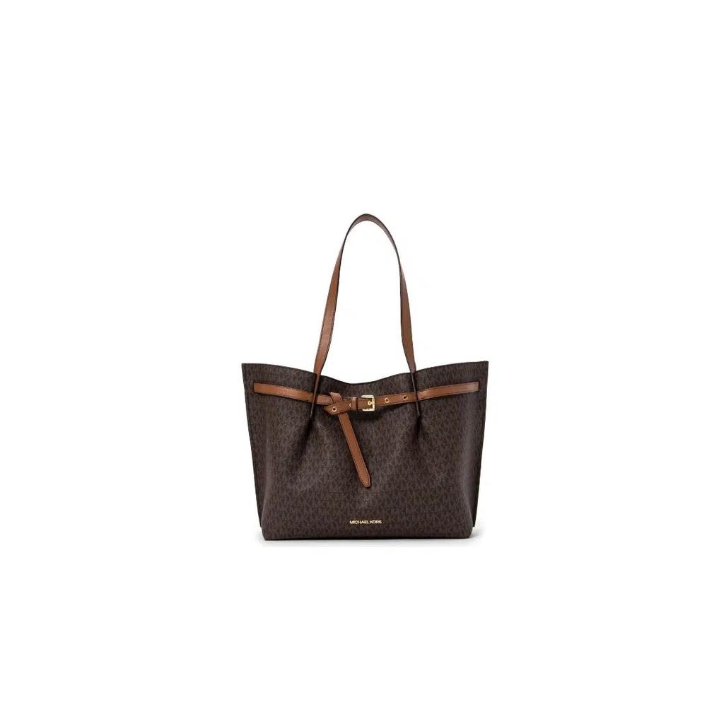 Michael Kors большая сумка-тоут Emilia с логотипом 35S1GU5T7B КОРИЧНЕВЫЙ 1