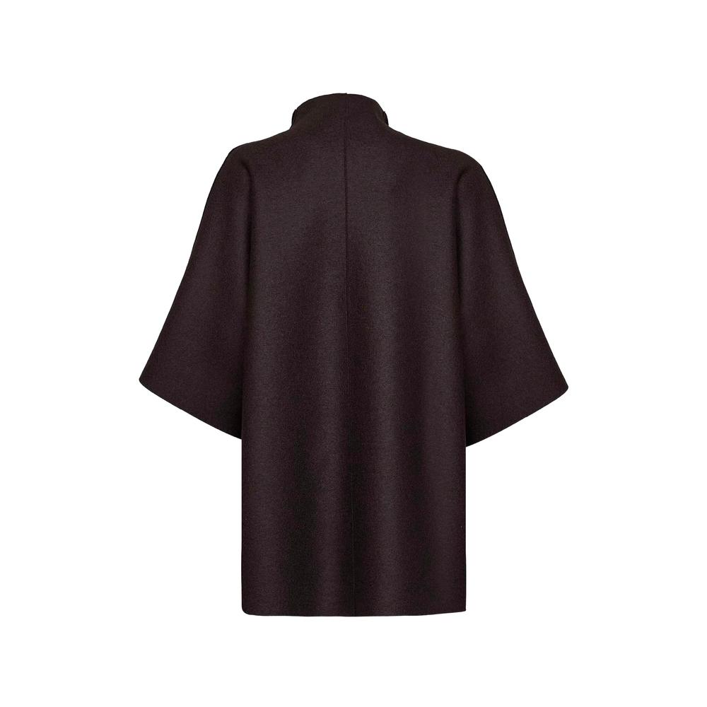 virgin-wool short-sleeve coat 2