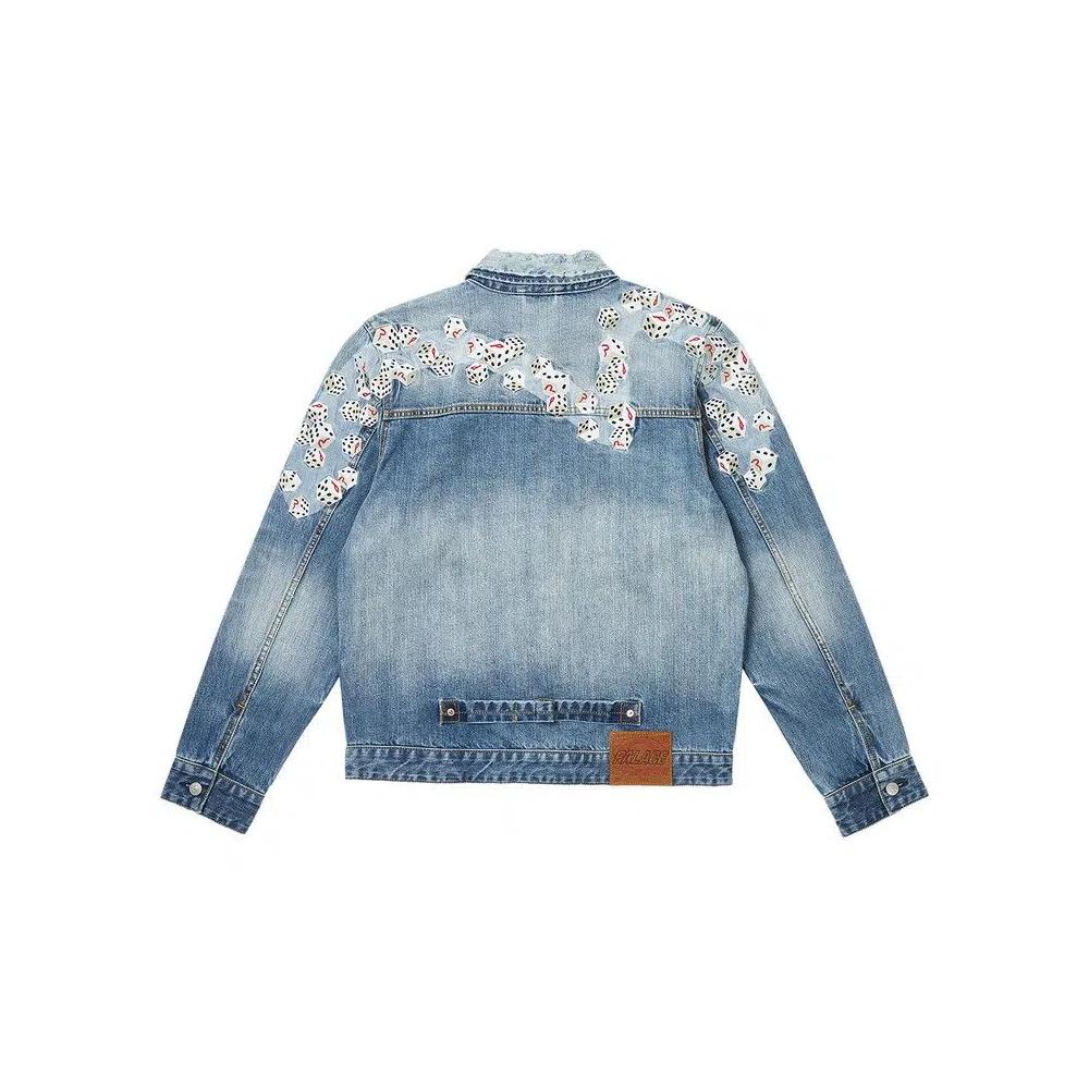 Джинсовые куртки Palace x Evisu Dice Denim Jacket 'Светлая стирка' 2