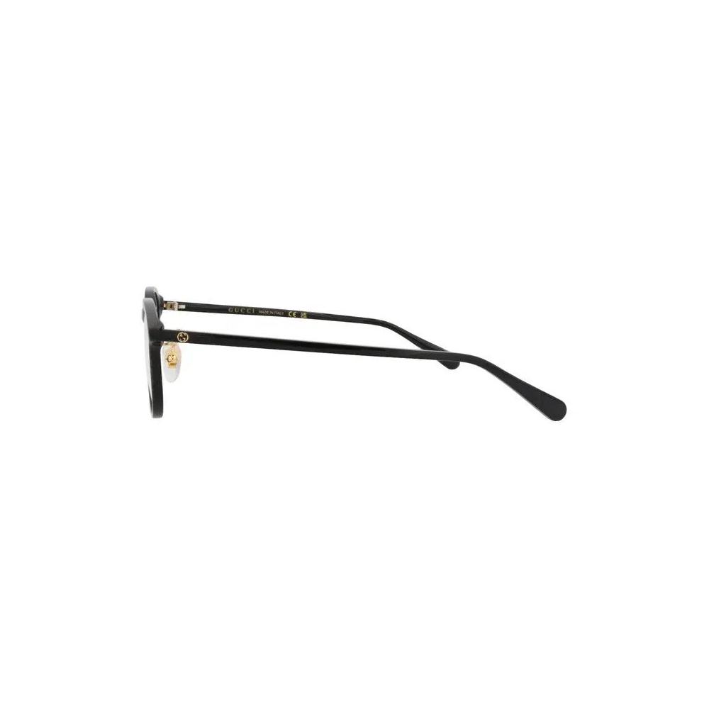 Очки Gucci Round-Frame Recycled Acetate Optical Frames 'Черный/Прозрачный' 2