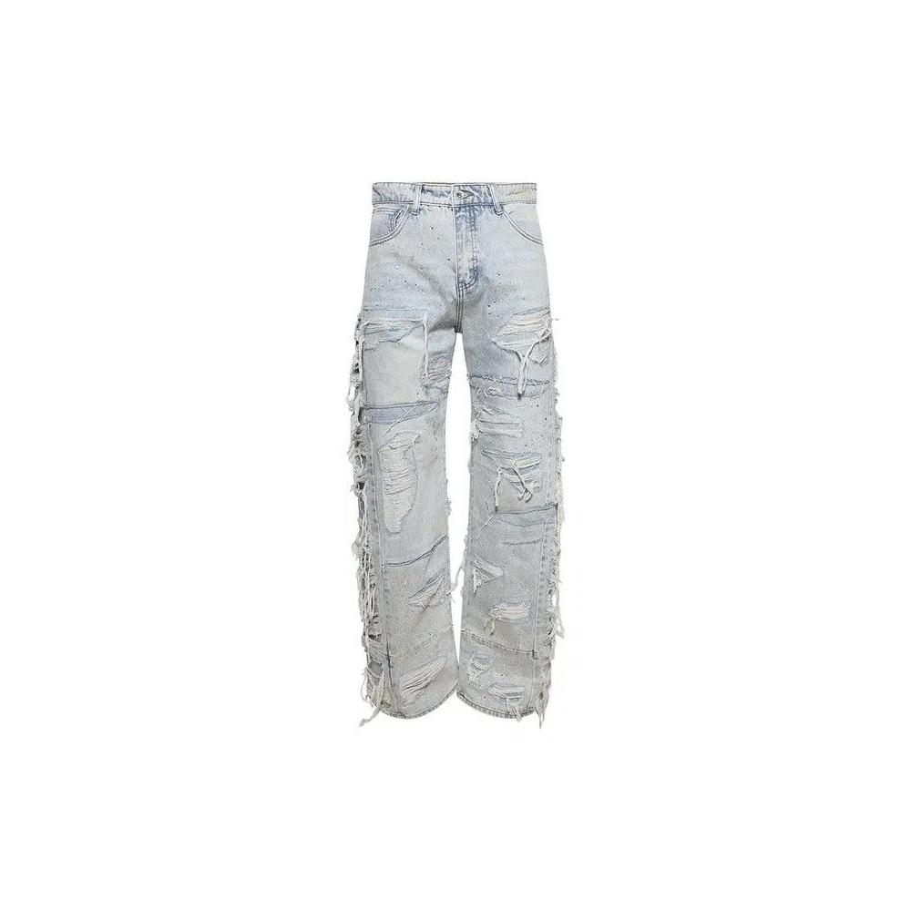 Джинсы Who Decides War Ultra Flare Distressed Denim 'Sky' 1