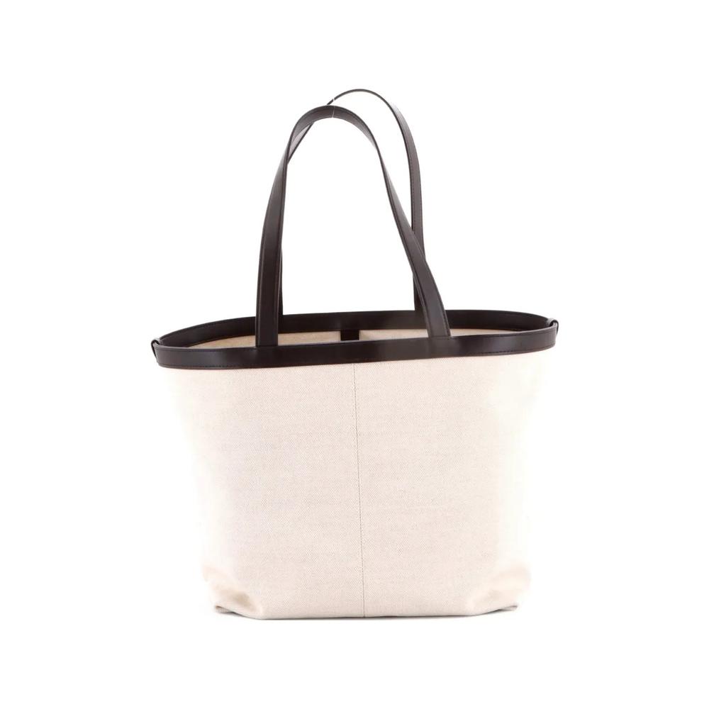 Сумка-тоут Flip Flap Canvas with Intrecciato Leather Medium 1