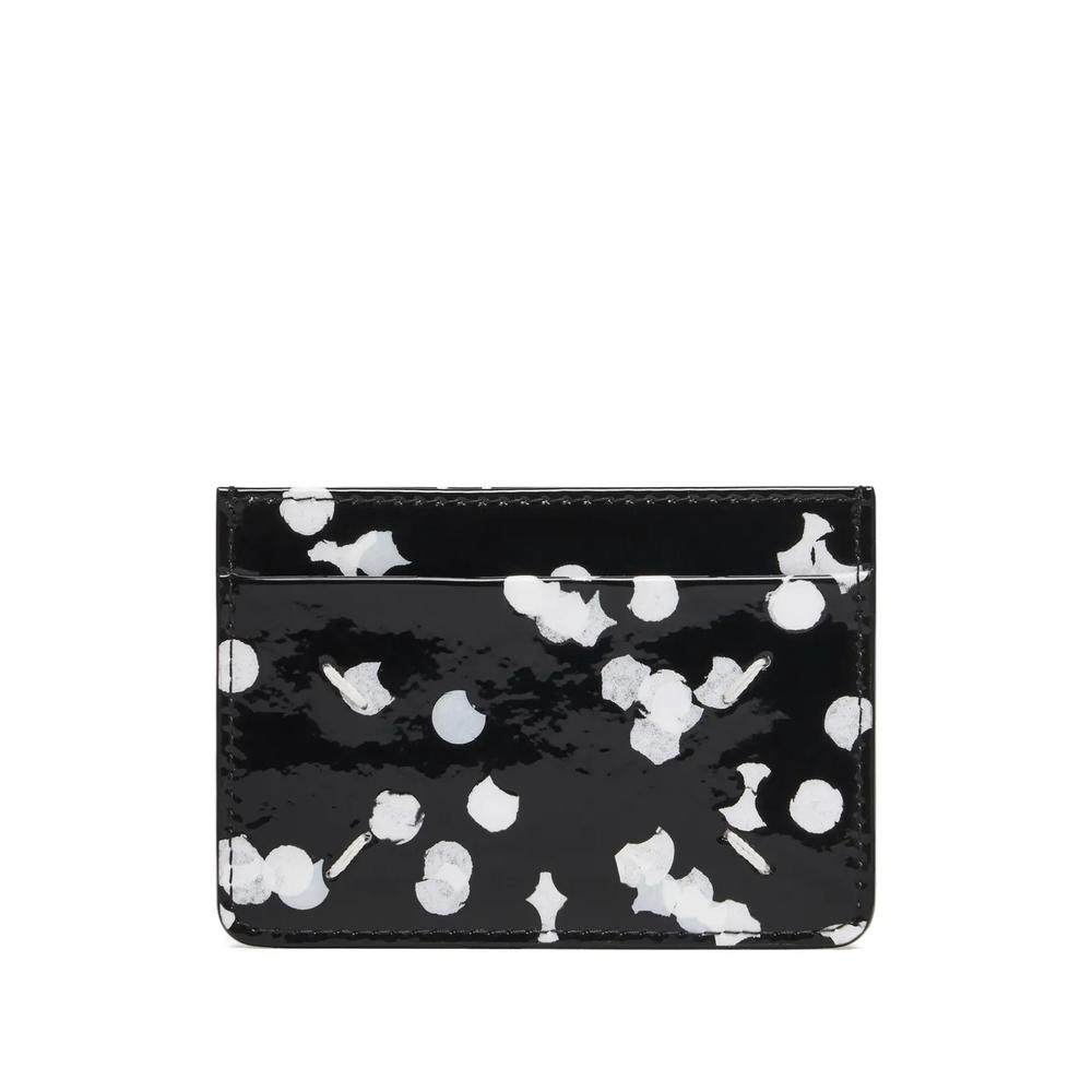 confetti-print four-stitch card holder 2