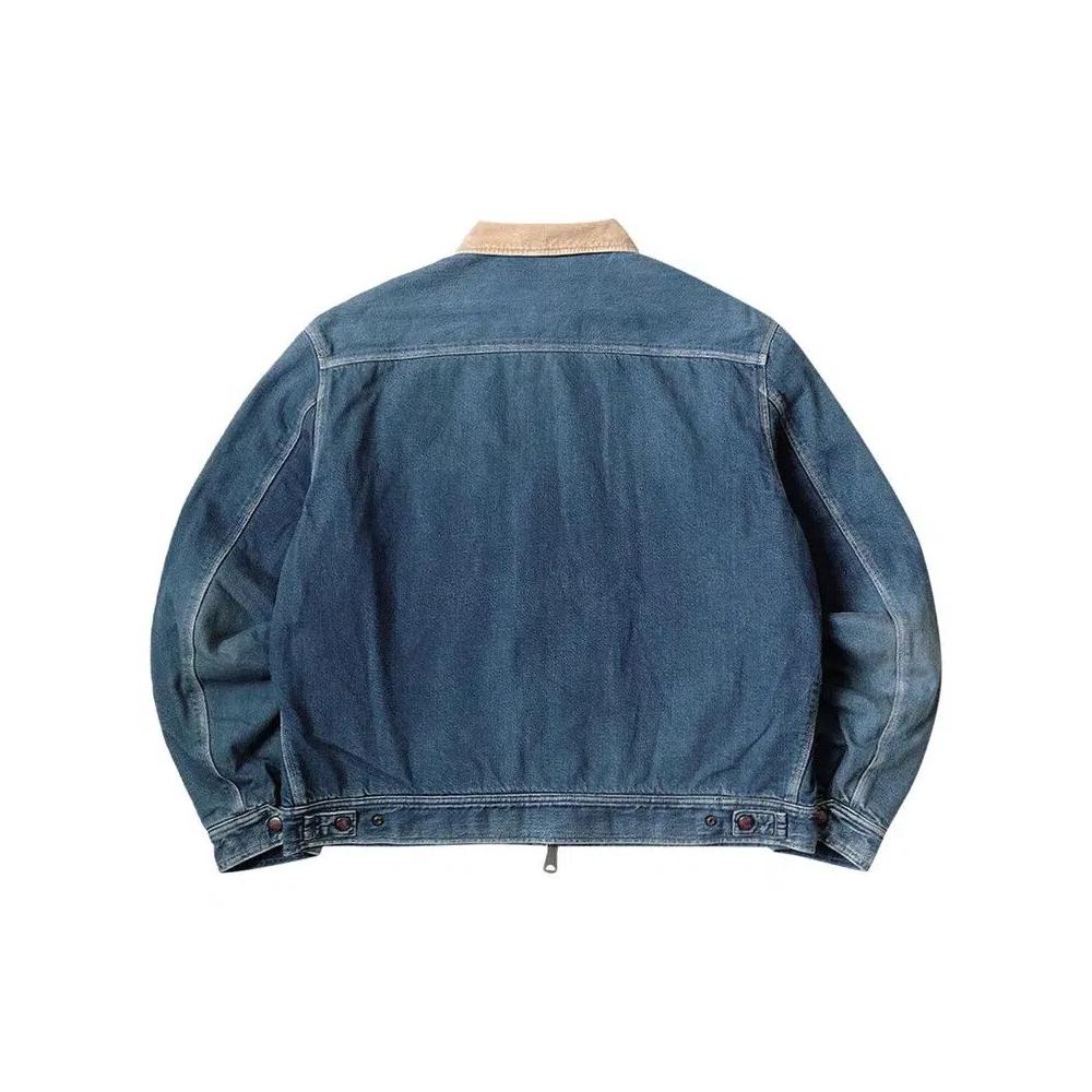 Джинсовые куртки Kapital Denim Bone Lining Reversible Zip Up Work Jacket 'Indigo' 2