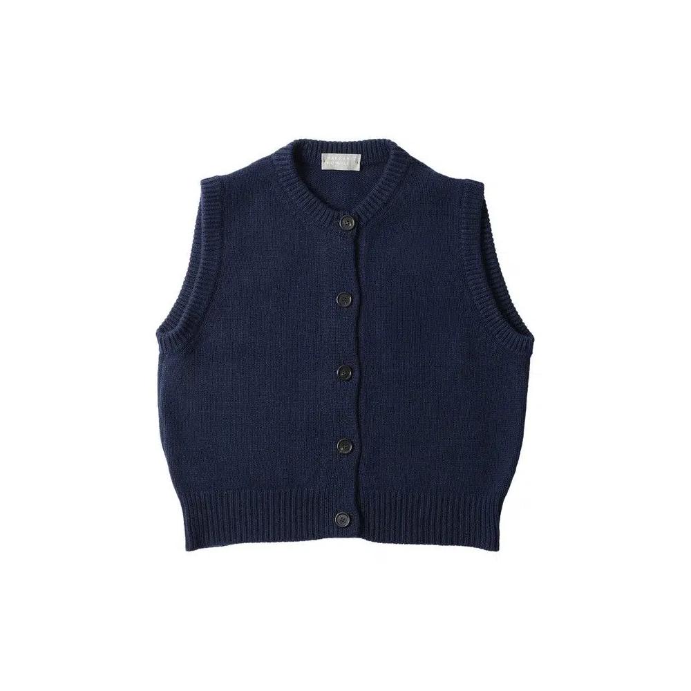 Жилеты Margaret Howell Knitted Gilet 'Темно-синий' 1