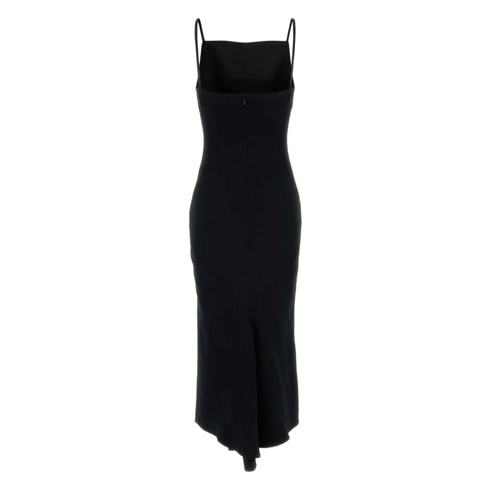 sliced midi dress in crepe cady 2