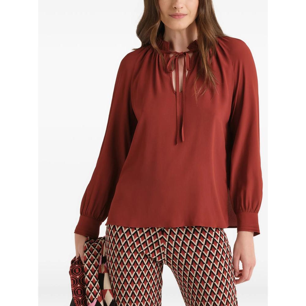 ruffled-collar raglaan-sleeved blouse 2