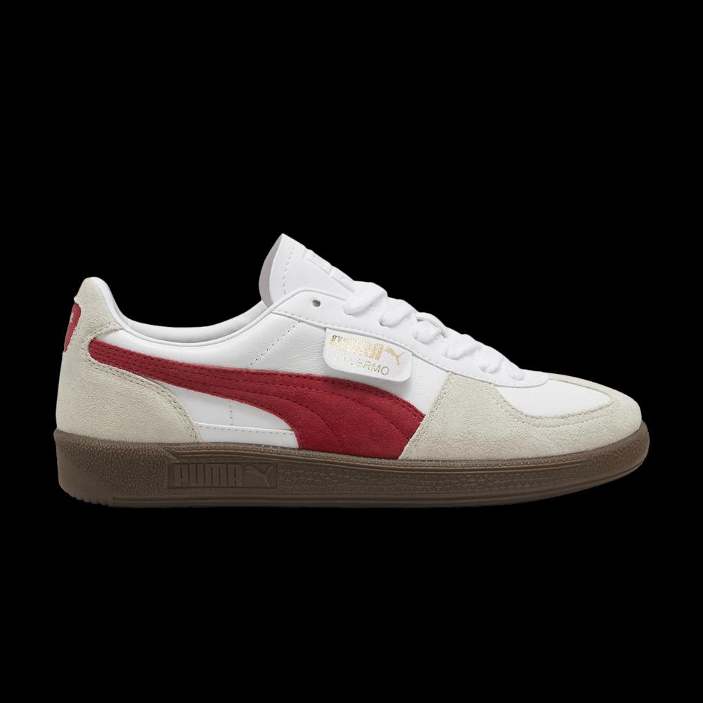 Кроссовки Puma Palermo Leather 'White Club Red' 1