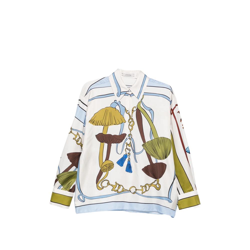 Cosmic Funghi graphic-print blouse 1