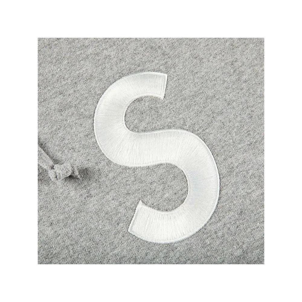Худи Supreme S Logo Split Hooded Sweatshirt 'Heather Grey' 3