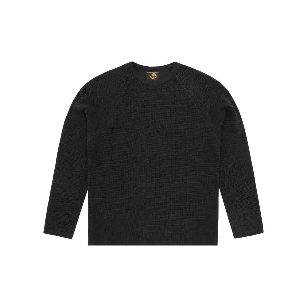 Футболки с длинным рукавом Corteiz Star Raglan Waffle Thermal «Black» 1