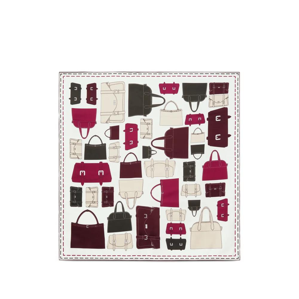 bag-print silk scarf 1
