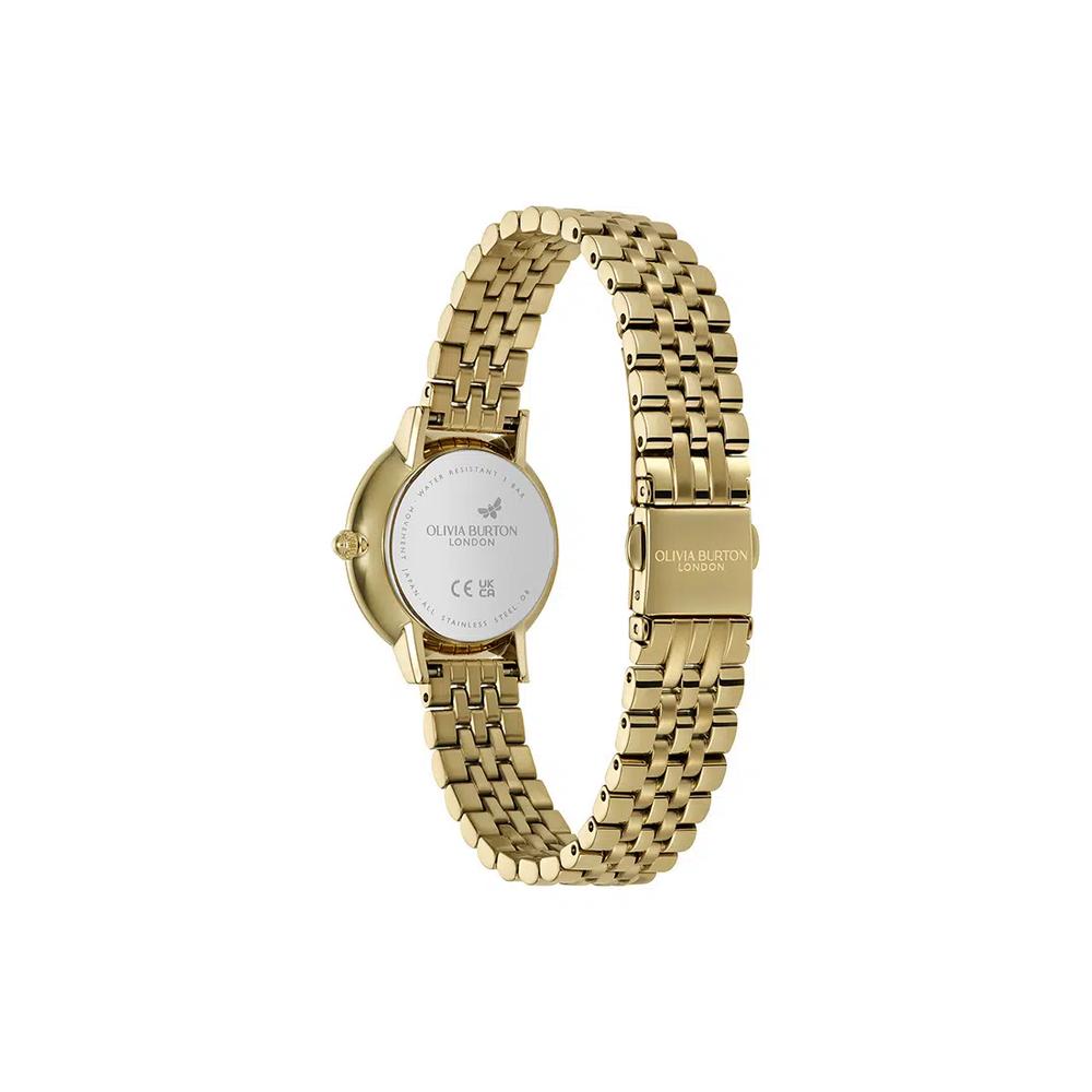 ULTRA SLIM HONEYCOMB Женские часы с позолоченным стальным браслетом IONIC PLATED THIN GOLD STEEL - Зеленый циферблат 24000266 4