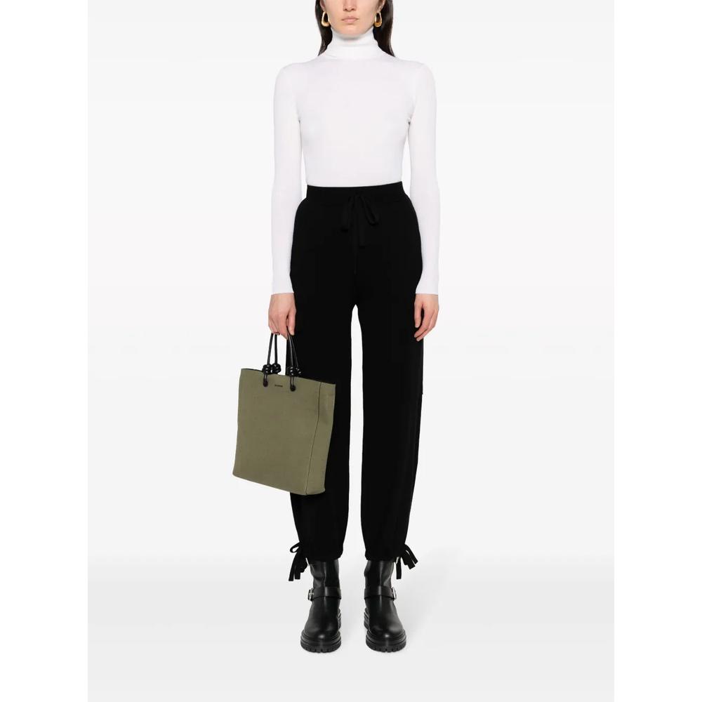drawstring-waistband cargo trousers 2