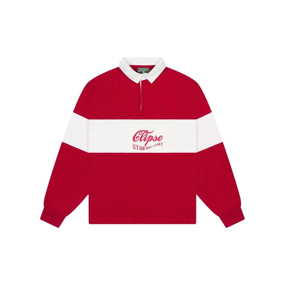 Топы Denim Tears x Clipse Let God Sort Em Out Rugby 'Red' 1