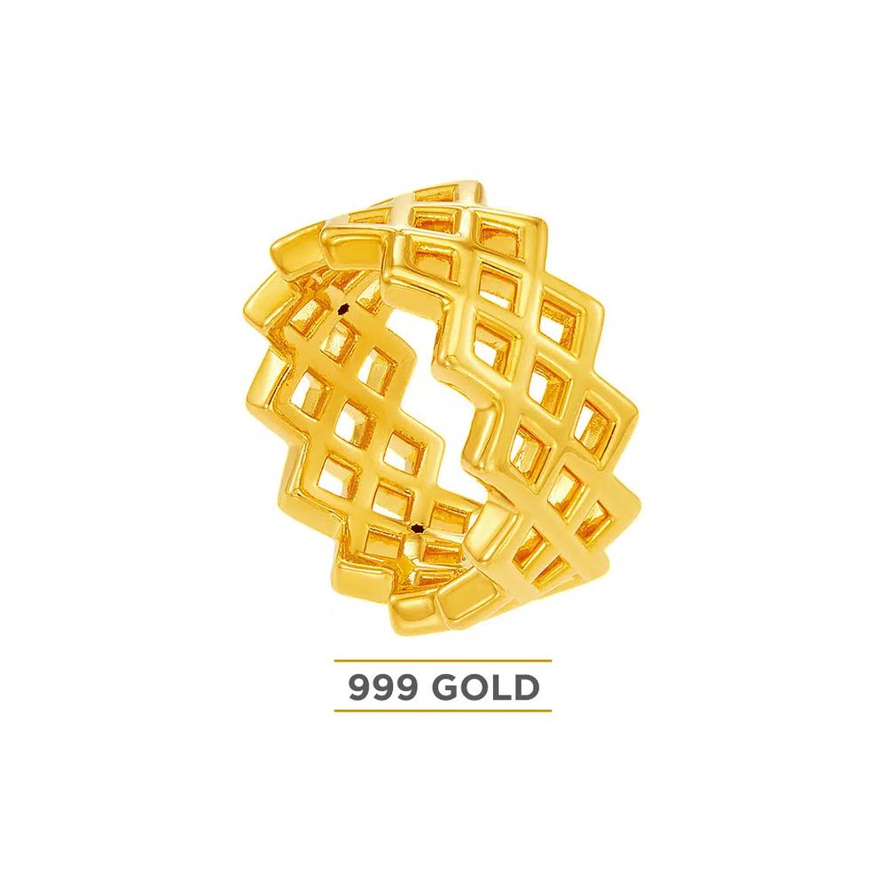 HABIB 999/24K Желтое золото Кольцо 9GR00730225 1