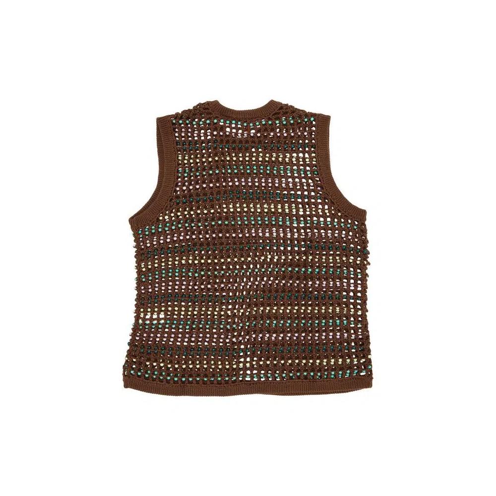 Свитера Supreme Beaded Sweater Vest 'Коричневый' 2