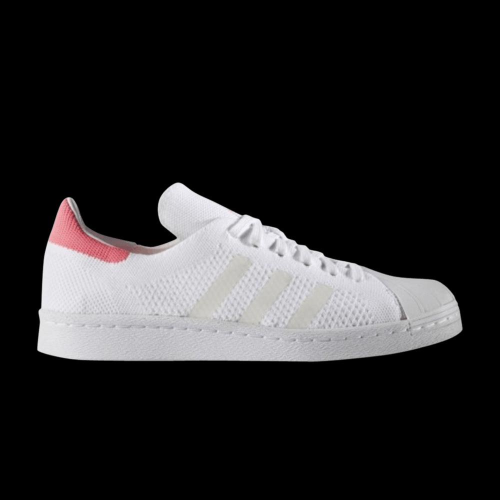 Кроссовки Adidas Wmns Superstar 80s Primeknit 'White Solar Pink' 1