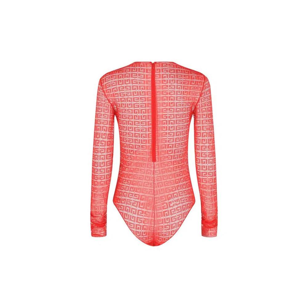 Боди Givenchy 4G кружевное боди 'Vermilion' 2