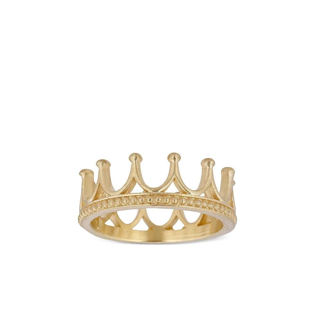 Кольцо Etruscan Crown из желтого золота 1
