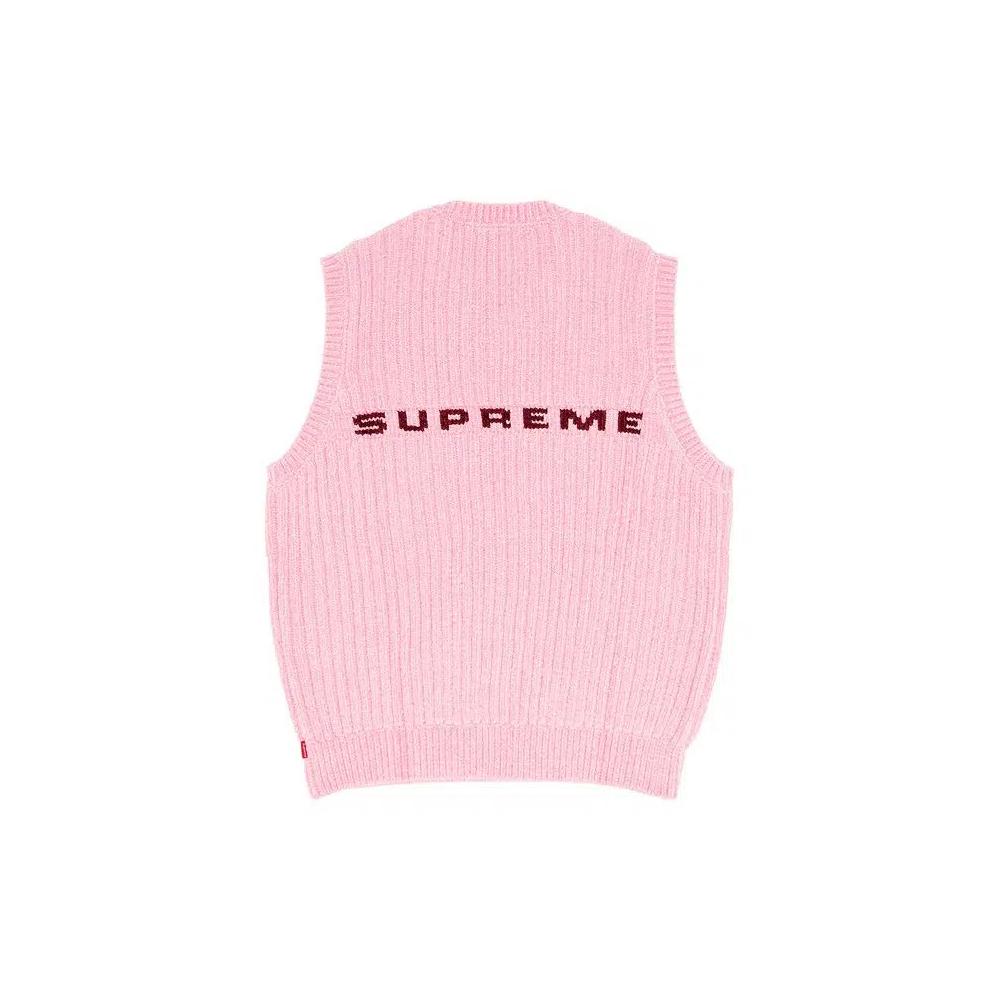 Свитера Supreme Chenille Sweater Vest 'Pink' 2