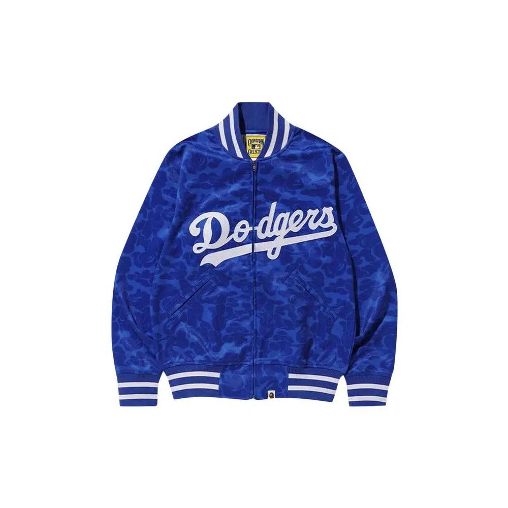Верхняя одежда BAPE x Mitchell & Ness Dodgers Jacket 'Синий' 2