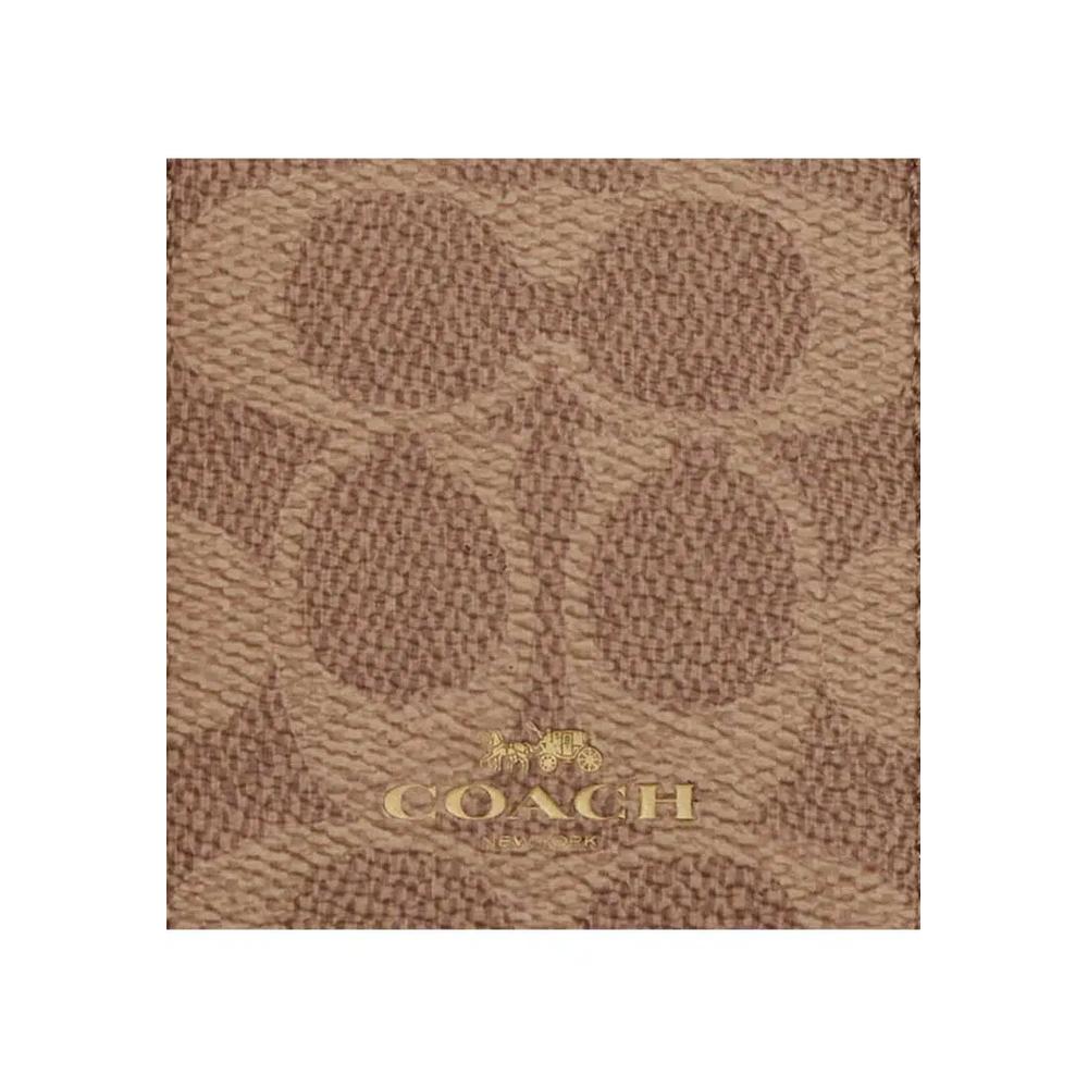 Держатель для бейджа ID Lanyard In Signature Canvas Tan/Brown CZ285 3