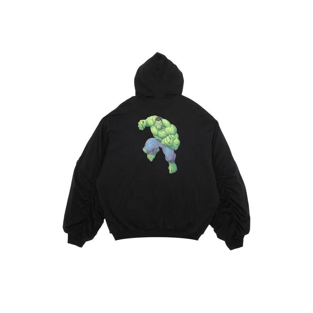 Бомберы Balenciaga Padded Bomber Hoodie 'Black' 2