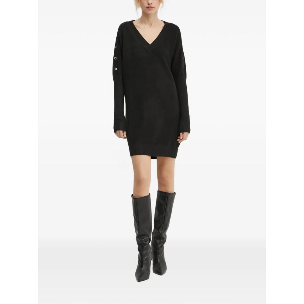 V-neck mini dress 2