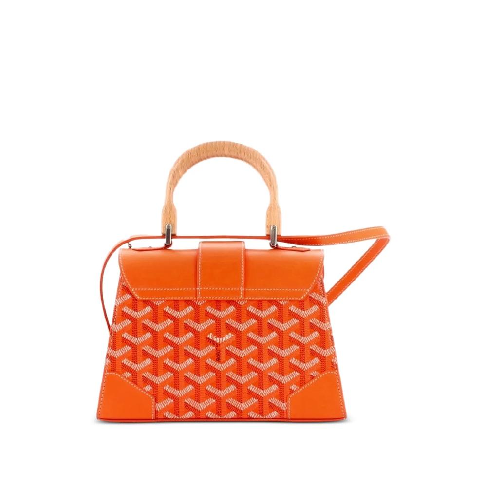 Сумка-сэтчел Structured Saigon Top Handle Bag Coated Canvas with Leather размера мини 2