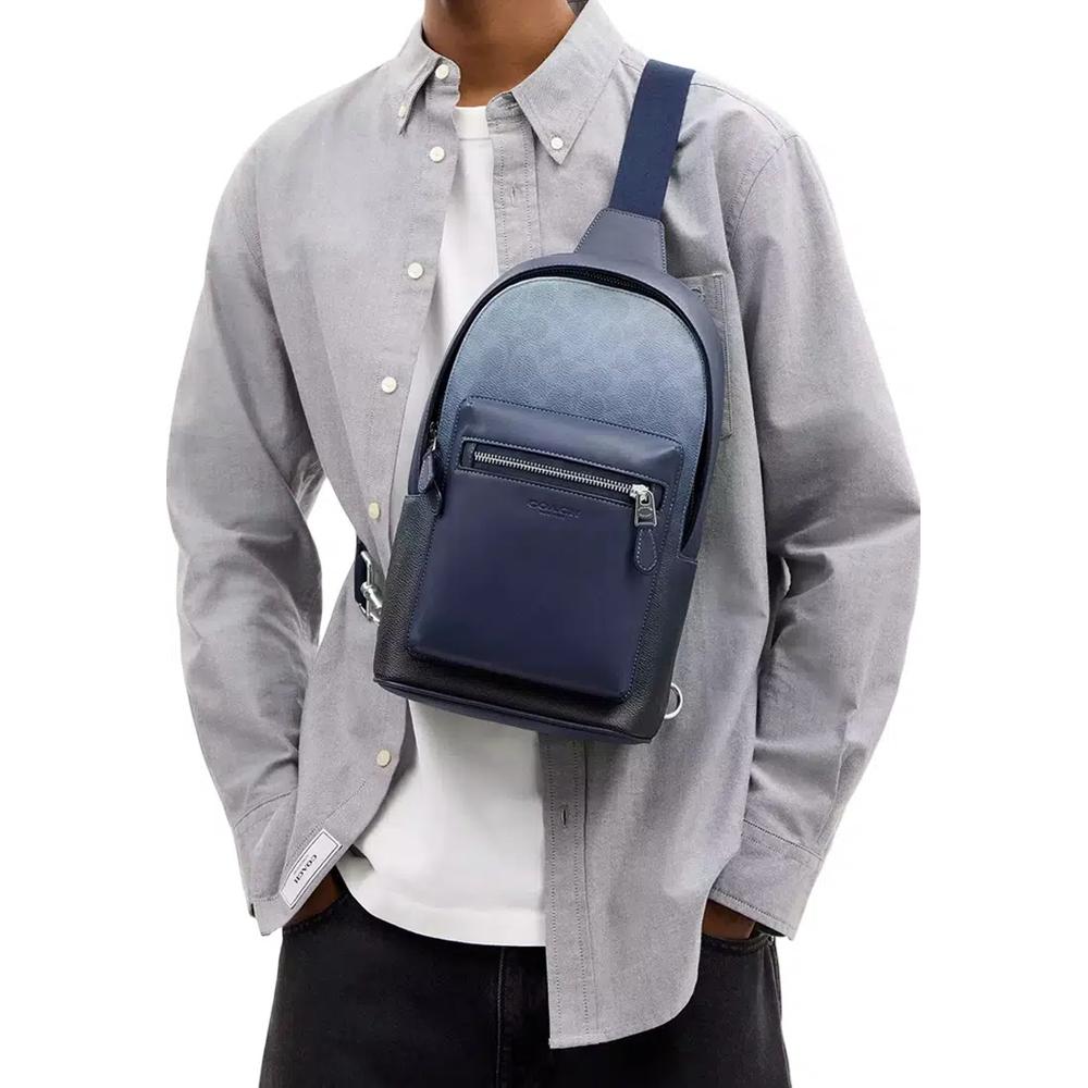 West Pack Bag в омбре Signature Canvas - синий CDX98 2