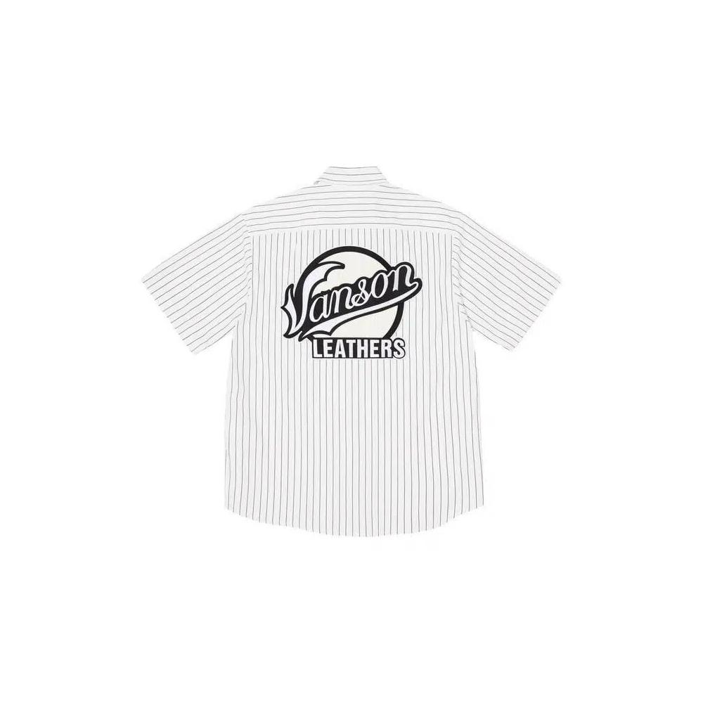 Овершерты Supreme x Vanson Leathers Short-Sleeve Work Shirt 'Stripe' 2