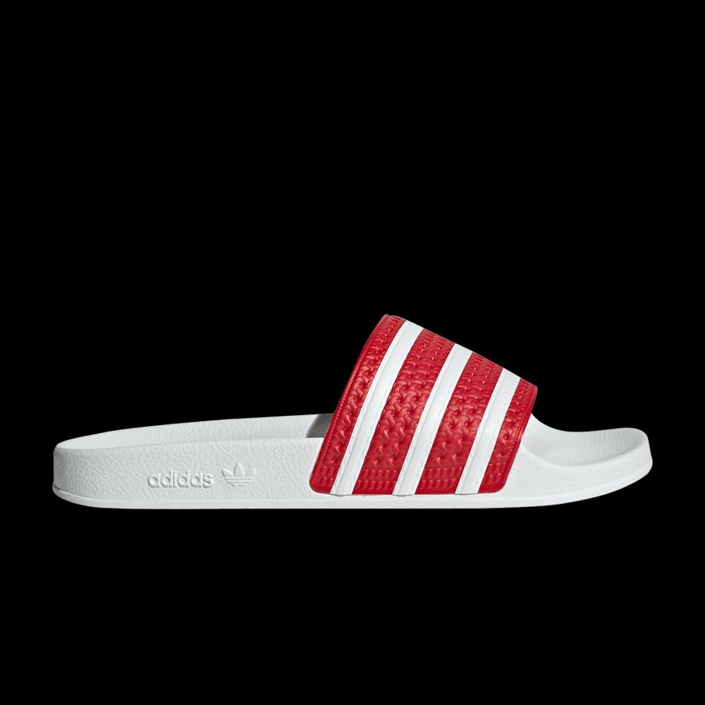 adidas Adilette Шлепанцы 'Лучше Алый Белый' 1