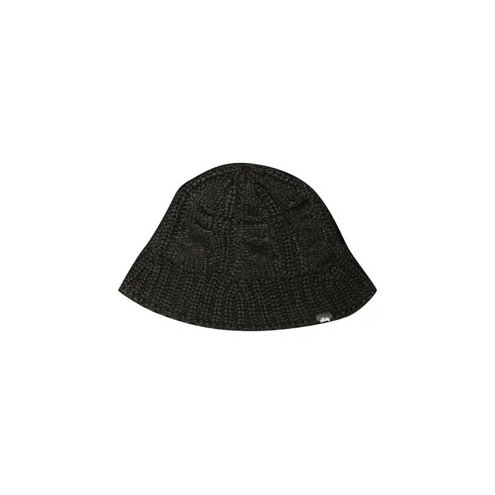 Панамы Stussy Cable Knit Bucket Hat 'Black' 1