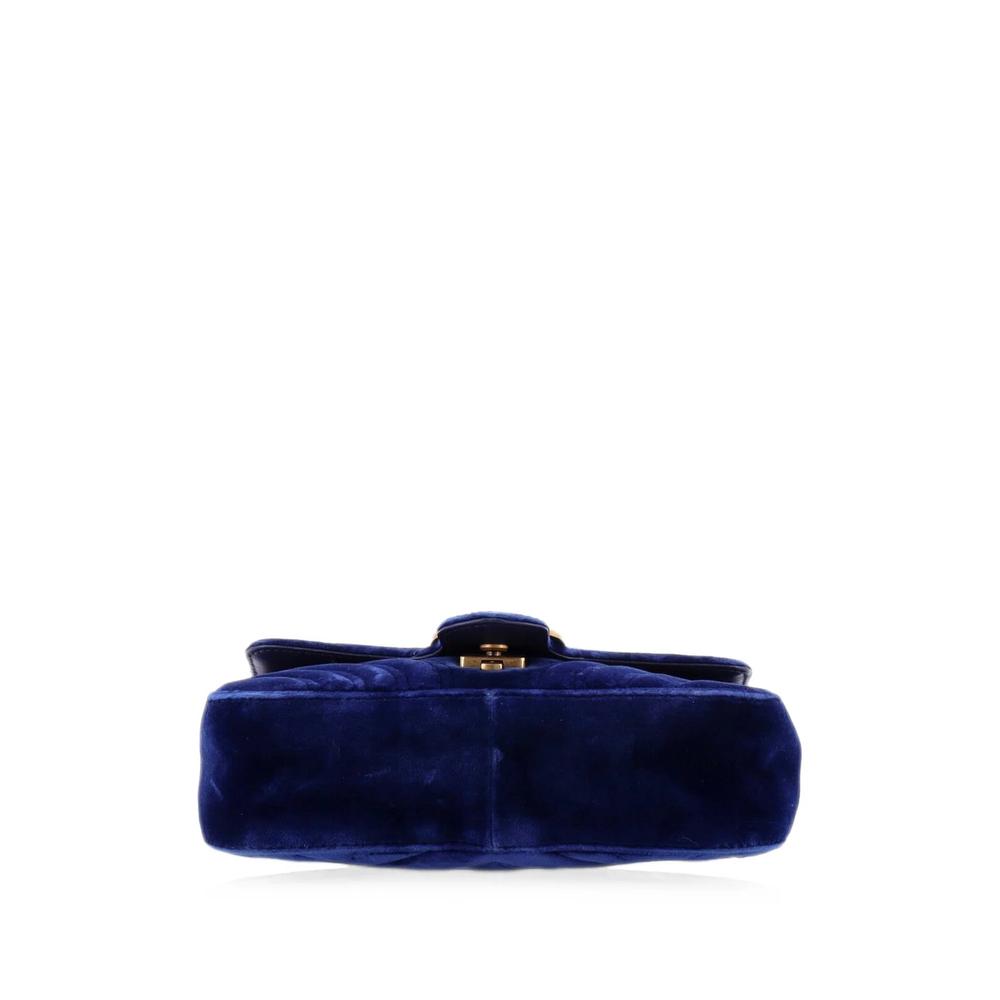 GG Marmont Flap Bag Matelasse Velvet Mini shoulder bag 4