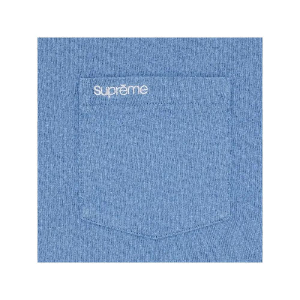Футболки Supreme Short-Sleeve Pocket Tee 'Light Slate' 2