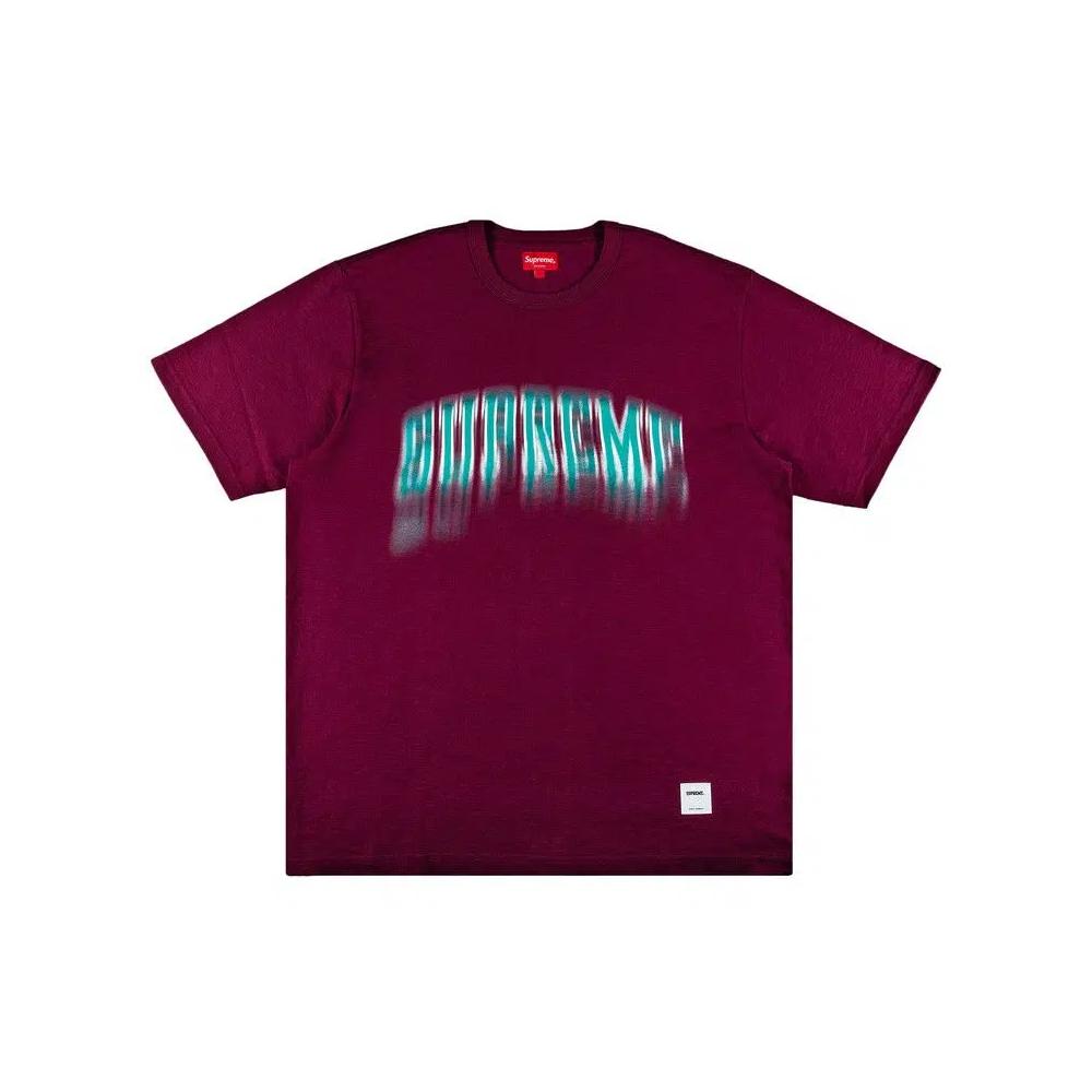 Футболки Supreme Blurred Arc Топ с коротким рукавом 'Plum' 1