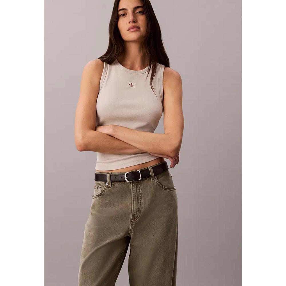 Топ-майка ribbed Monologo - Calvin Klein Jeans 5