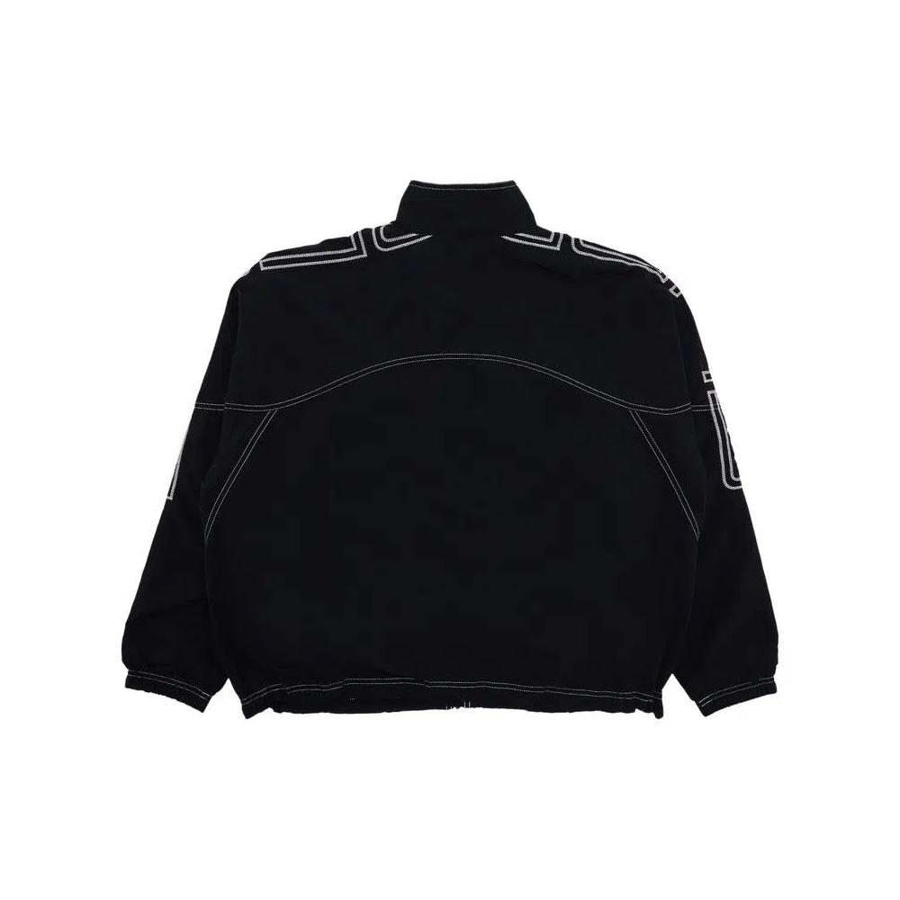 Куртки Supreme Spellout Embroidered Track Jacket 'Черный' 2