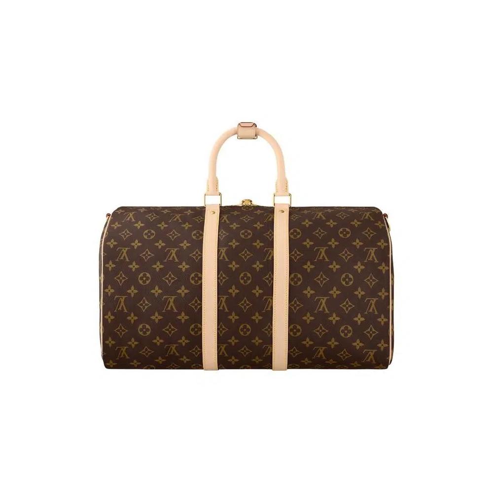 Дорожные сумки Louis Vuitton Keepall Bandoulière 45 'Brown Monogram Canvas' 2