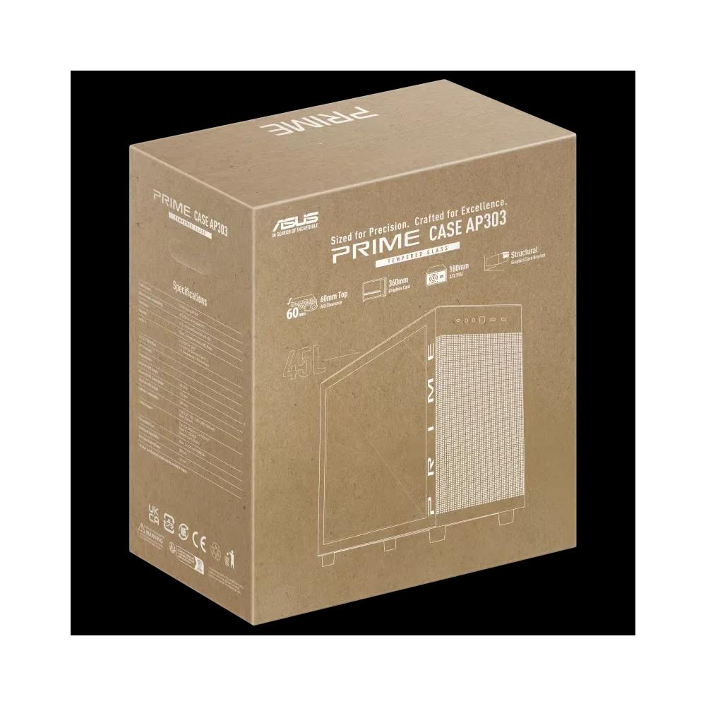ASUS Prime AP303 TG корпус ATX - Black черный 7