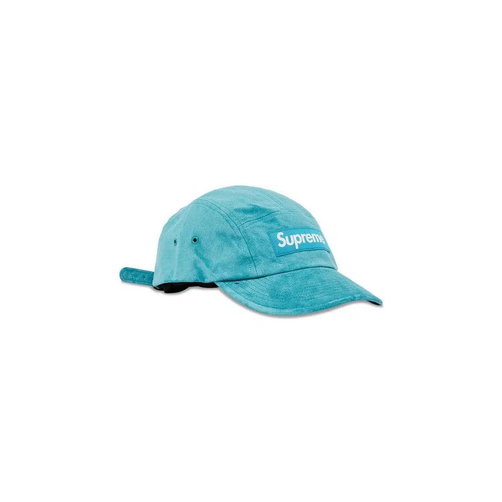 Кепка Supreme Suede Camp Cap 'Бирюзовый' 2