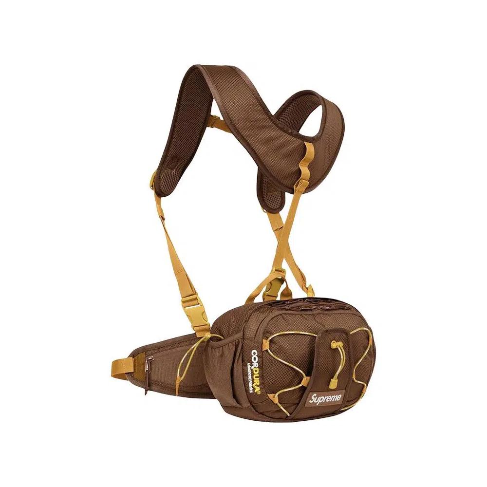 Поясные сумки Supreme Harness Waist Bag 'Brown' 2
